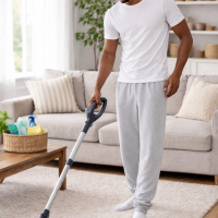 Gildan Sweatpants Joggers for men Ash Gray - Elasticized Cuffs elastic waistband wit