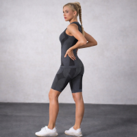 Women's Compression Suit Matching Top & Shorts Set High Waist Compression Shorts