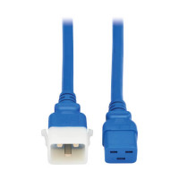 Eaton P036-E04-ABL-6 PDU POWER CORDS C19 P-LOCK C20 HEAVY-DUTY 20A 12AWG 4FT BLUE 6PACK