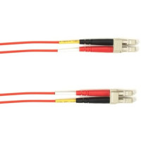 Black Box FOCMRM4-003M-LCLC-RD 3M FIBER OPTIC OM4 MM DUPLEX PVC RED LCLC PATCH CABLE