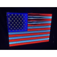 Hanging American Flag Ekko Light Display 23