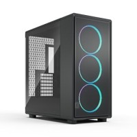 Fractal Design Epoch XL Black RGB - Tempered Glass Light Tint - High Airflow PC Gaming Case - Mesh Front Panel - Three Momentum 14 RGB Fans Included - Spacious Interior - ATX/mATX/ITX and Reverse Connector Motherboard Support