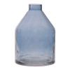 Blue Glass Bottle Vase 6.5