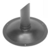 Black Round Post Base for Lamps