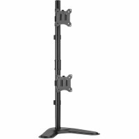 Rocstor Y10N009-B1 POLE MOUNT DUAL MONITOR STAND SUPPORTS UP TO TWO (2) 32IN DISPLAY