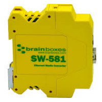 Brainboxes SW-581 IND.GIGABIT SFP MEDIA CONVERTER INTEGRATE INTO FIBRE OPTIC NETWORKS