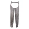 Vance Leather High Mileage Distressed Grey Leather Chap
