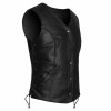 Economy Leather Ladies FiveSnap Lace Side Vest