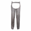Vance Leather High Mileage Distressed Grey Leather Chap