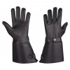 Men s Thermal Lined Leather Gauntlet Gloves w Snap Wrist Cuff