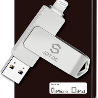 GOLDENRAM GROUP INC 902F38-GR 256GB USB/APPLE LIGHTNING 2-IN-1 COMBO FLASH DRIVE - IPHONES