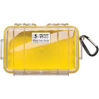 Pelican 1040-027-100 1040 MICRO CASE YELLOW W CLEAR LID LINER 6.5X3.87X1.75