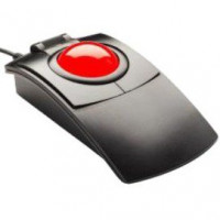 Ergoguys TKB-6035-LBKGR-R X-KEYS L-TRAC USB TRACKBALL RED BALL SCROLL WHEEL WIRED LASER TRK