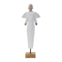 Mango Wood Angel Sculpture 18.5
