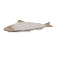 Ceramic Etched Fish Tray 22.5