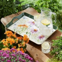 Wildflower Insect Print Tray with Handles 17