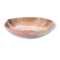 Metallic Aluminum Bowl 13.75