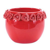 Storeware Bud Vase with Floral Accent (Set of 2)