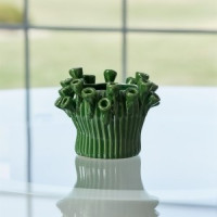 Storeware Bud Vase with Floral Accent (Set of 2)