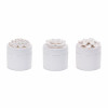 Stoneware Box with Floral Lid Accent (Set of 3)