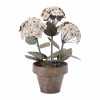Iron Potted Hydrangea Floral Sculpture 15