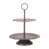 Tiered Bronze Metal Tray 23