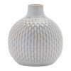 Notched Ceramic Bottle Vase (Set of 4)