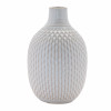 Notched Ceramic Bottle Vase (Set of 4)