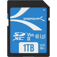 Sabrent SD-TL60-1TB 1TB V60 SD UHS-II MEMORY CARD R270MB/S W170MB/S