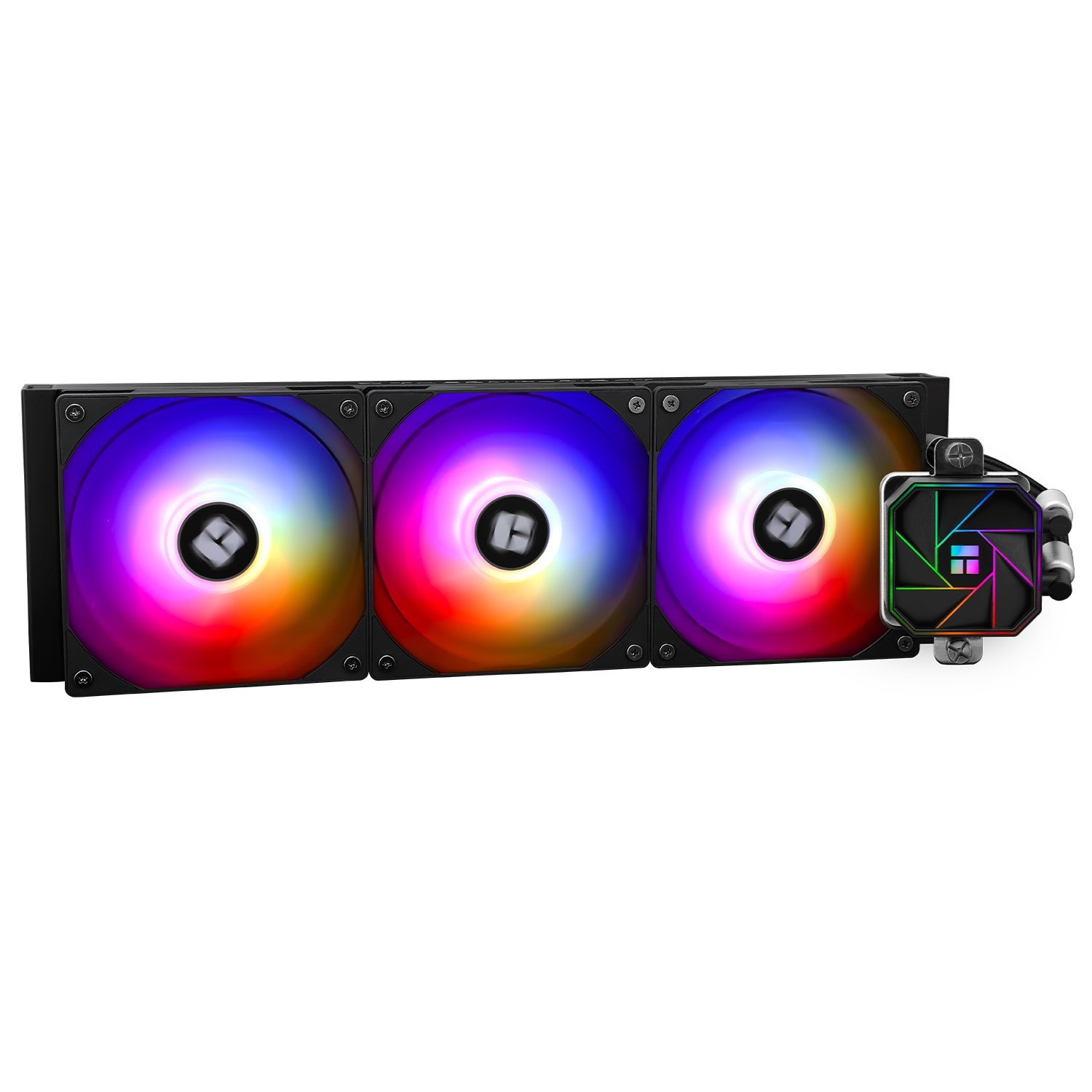 Thermalright Aqua Elite Black ARGB AIO CPU Cooler, Liquid Cooling, ARGB PWM Fans, Intel LGA1150-1200/2011/1700, AMD AM4/AM5