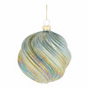 Green Iridescent Ball Ornaments (Set of 6)