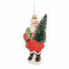 Santa w/Tree Ornament (Set of 6)