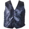 Maxam Diamond Plate™ Rock Design Genuine Buffalo Leather Vest