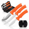 Maxam Maxam® 5pc Fixed Blade Skinning Knife Set.