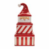 Ceramic Stacking Santa Character (Set of 3)