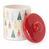 Ceramic Pine Tree Print Cookie Jar 10
