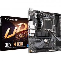 GIGABYTE Ultra Durable Gaming Desktop Motherboard - Intel Q670 Chipset - Socket LGA-1700 - Micro ATX