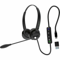 Adesso XTREAM P4T-TAA PUSH2TALK HEADSET W/MIC USBC/A VOLUME +/- ANSWER/END CALL