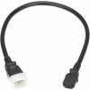 Eaton P005-E02 PDU POWER CORDS C13 P-LOCK C14 HEAVY-DUTY 15A 250V 14AWG 2FT BLACK