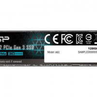 Silicon Power P34A60 128GB NVMe PCIe Gen3x4 M.2 2280 Internal Solid State Drive