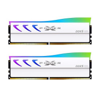 Silicon Power DDR5 32GB (16GBx2) Storm RGB 6000MT/s (PC5-48000) 288-pin CL36 1.35V Dual Pack UDIMM Desktop Memory Kit (White)