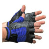Vance Mens Black Shorty Stretch Leather Gloves