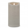 Grey Simplux LED Designer Wax Candle with Remote