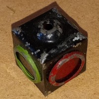 Lionel  Vintage Prewar Switch Signal  Lamp Cap Olive Body Red and Green sides